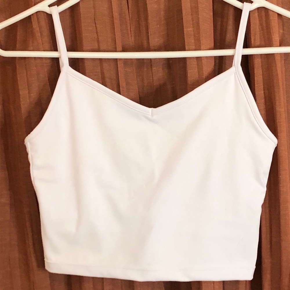 Never worn white crop top